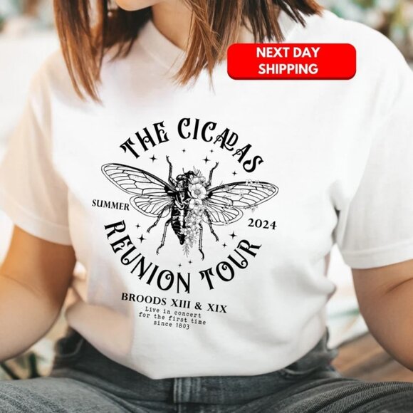 The Cicadas Summer 2024 Reunion Tour Live In Concert T-Shirt - Picture 1 of 1